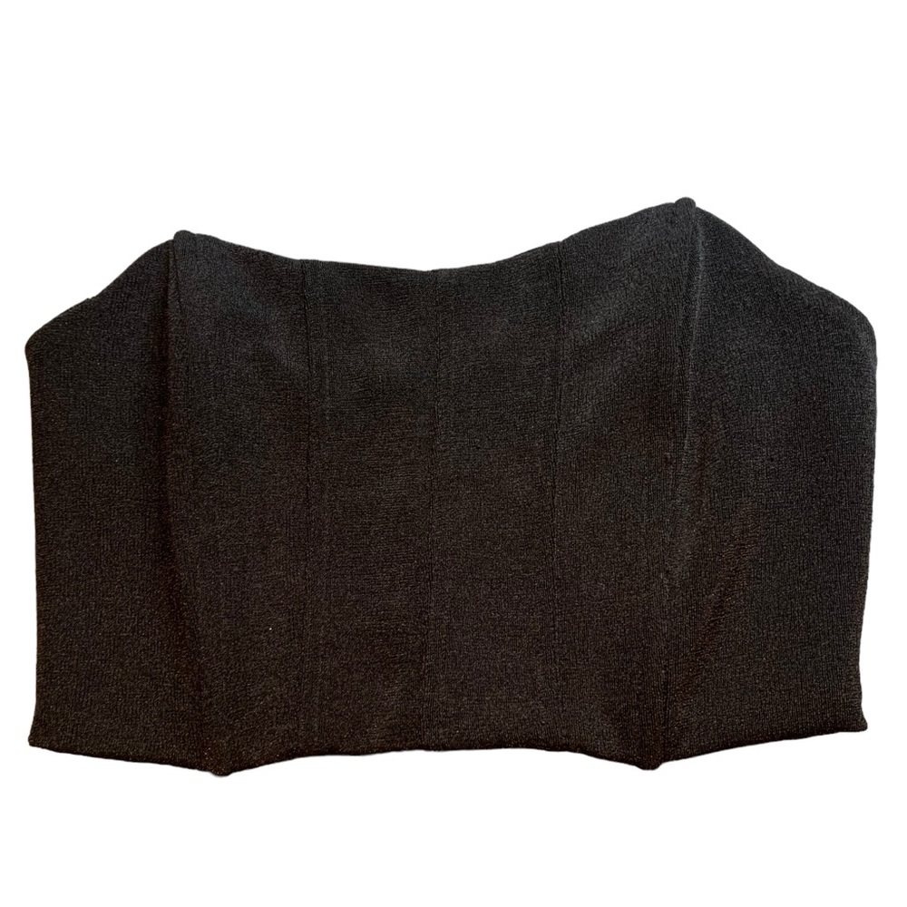 Mabel black corset top with light boning